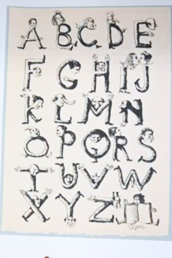 Alfabet antropomorficzny Rolanda Topora