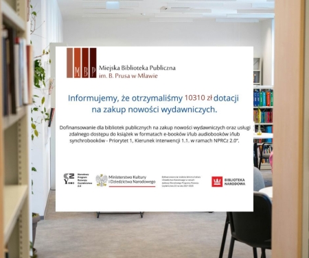 Dotacja na zakup nowości wydawniczych