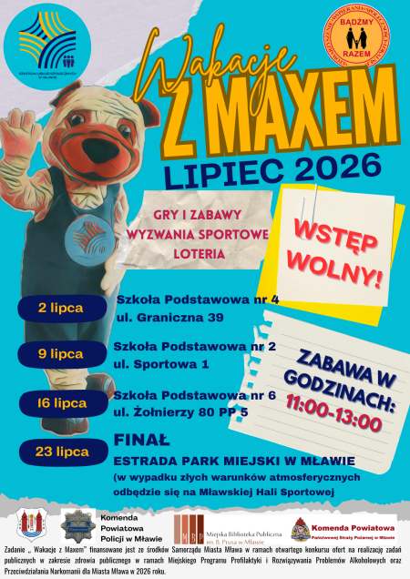 Zapraszamy na Wakacje z Maxem