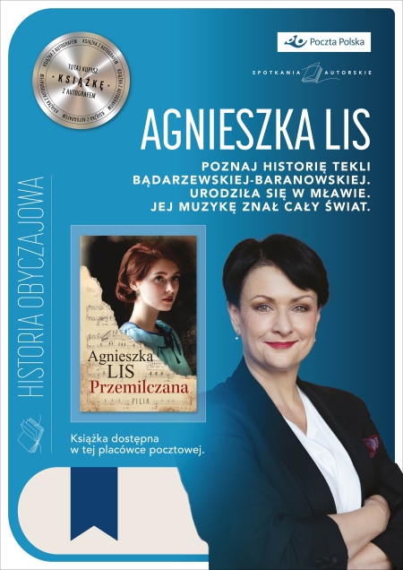 Zapraszamy na spotkanie z Agnieszką Lis! 22 lipca 2026 r., godz. 16.00 