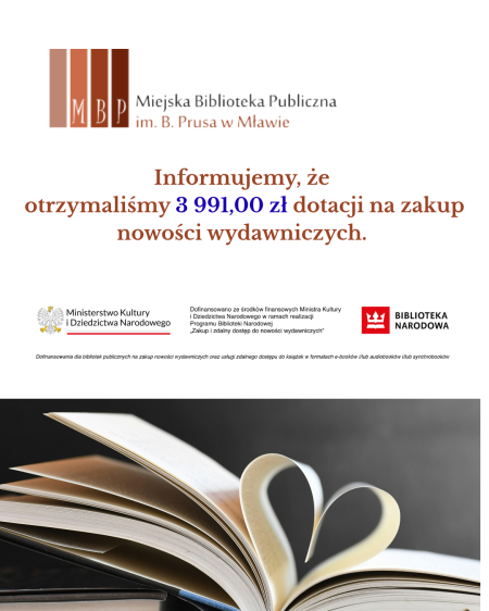 Informacja o otrzymanej dotacji