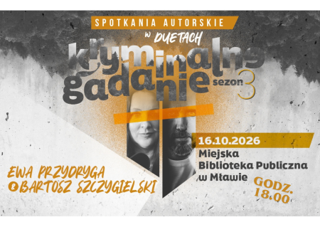 Zapraszamy na Kryminalne gadanie w ramach obdchodów Nocy Bibliotek